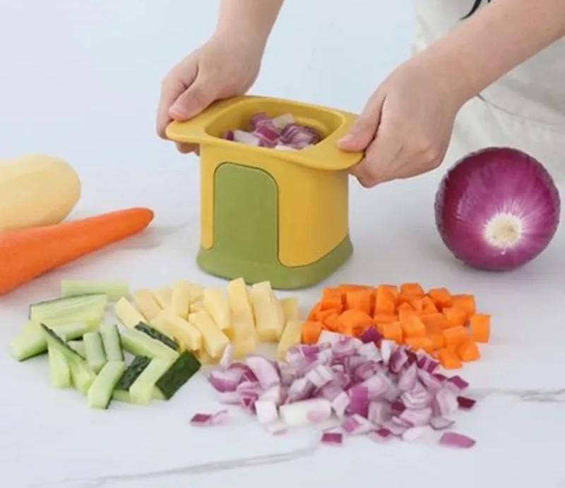 ChopMaster – Multifunktionaler Gemüseschneider & Pommes-Schneider mit Handdruckmechanismus | Brehn