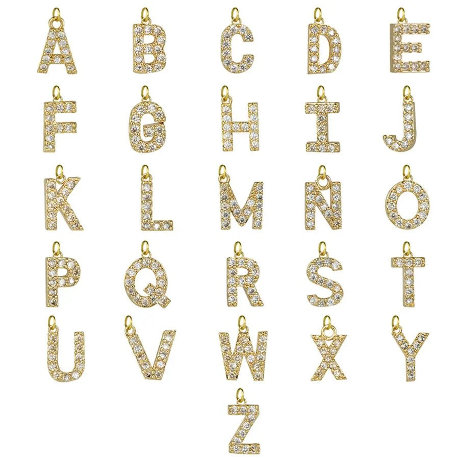 Brehn | Klassische Perlenverschluss Buchstaben Initialen Armbänder
