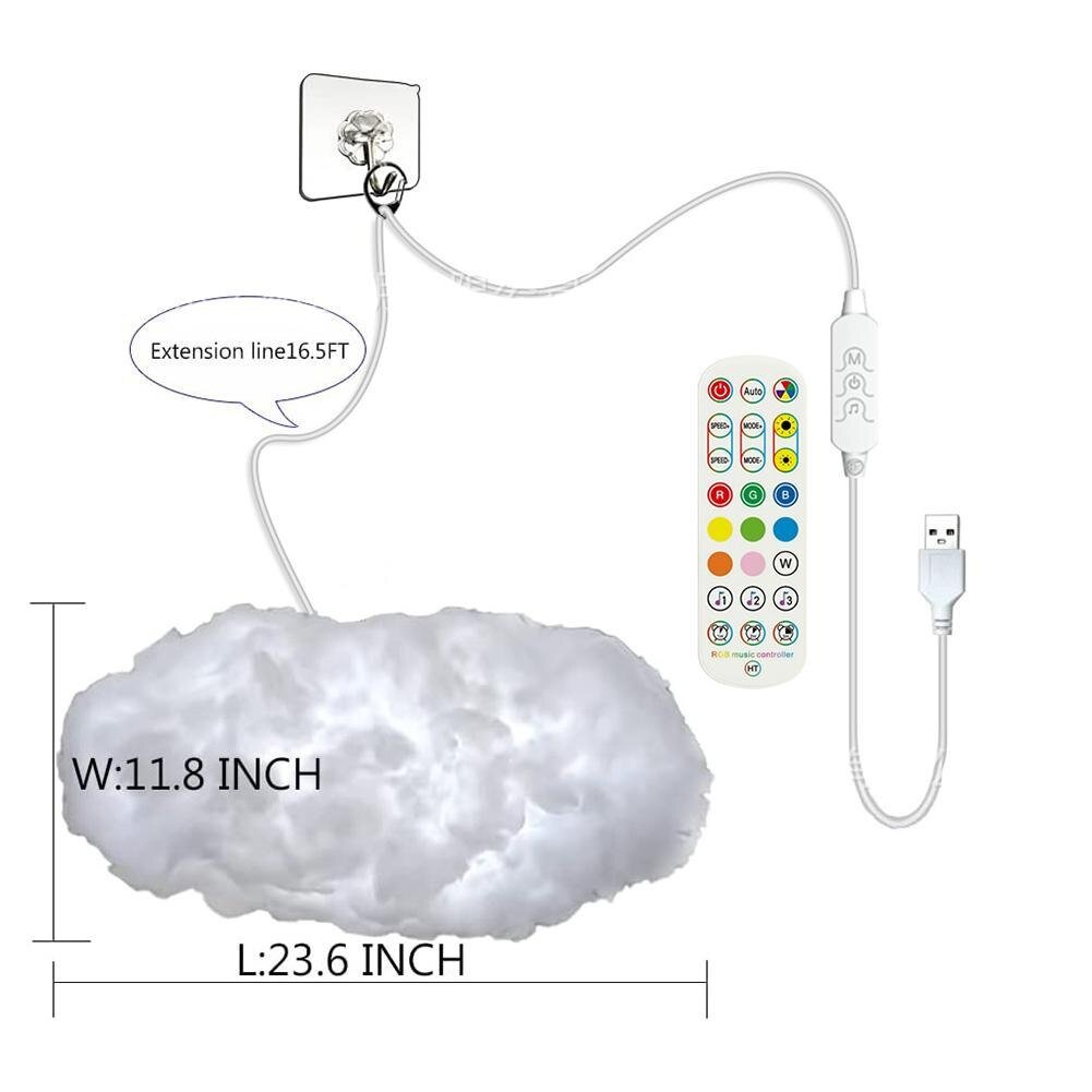 Brehn | Bunte LED Wolkenlampe