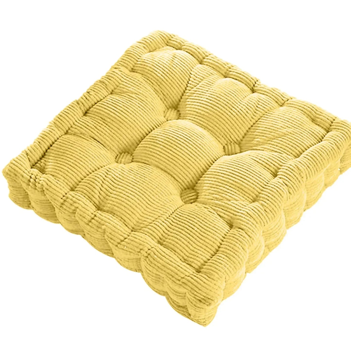 Corduroy Meditationsboden Kissen - Modernes Baumwoll-Sitzkissen 40x40cm | Brehn