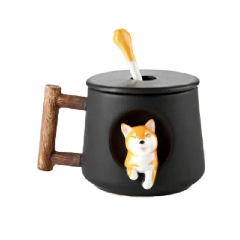 Kreative Cartoon Kaffee- und Teetasse Süße 3D Keramikwasserbecher | Brehn
