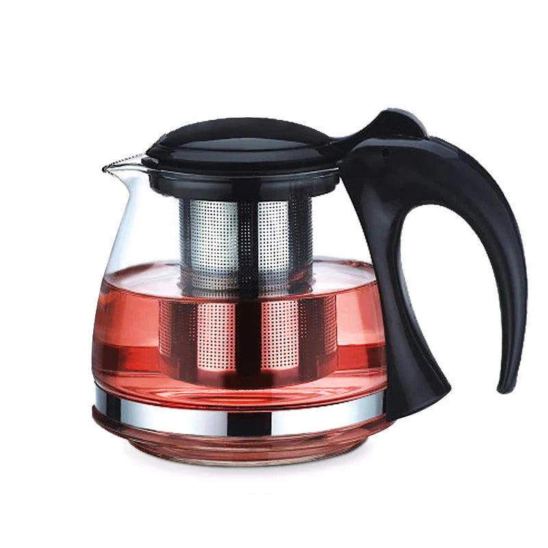 Kreative Glas-Teekanne mit abnehmbarem Edelstahl-Infuserfilter Teekessel | Brehn