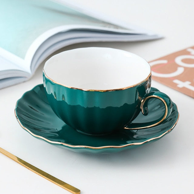 Niedliche kreative Porzellan Tasse und Untertasse Keramiken | Brehn