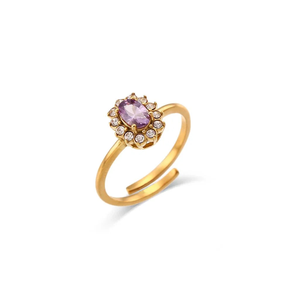 Brehn | Zierliche verstellbare ovale Diamantringe
