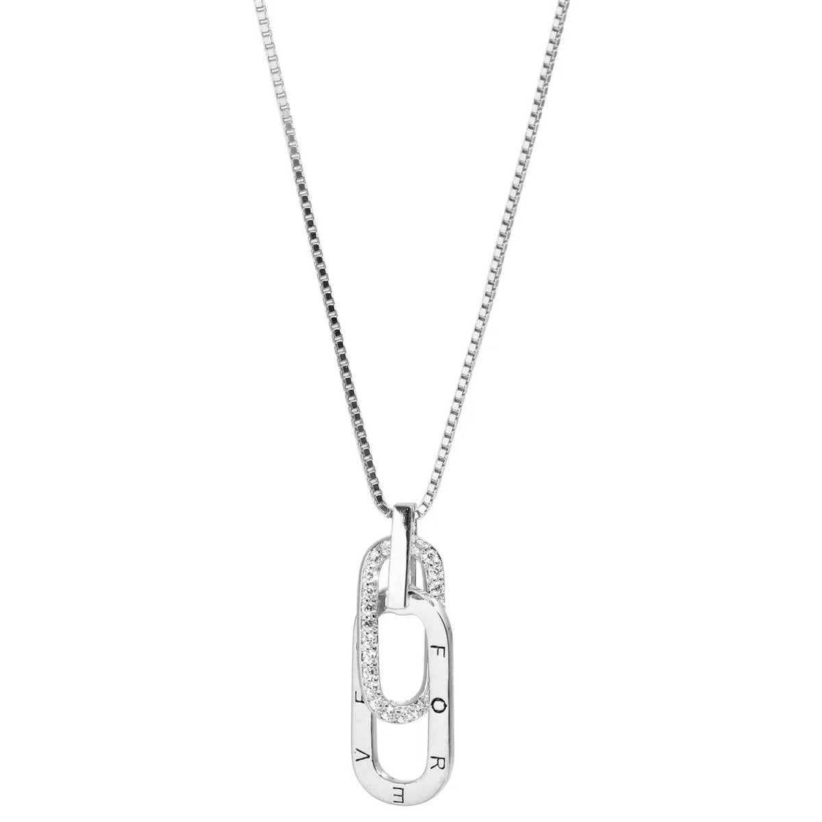 Brehn | Zartes Forever Paperclip Liebes-Halsband