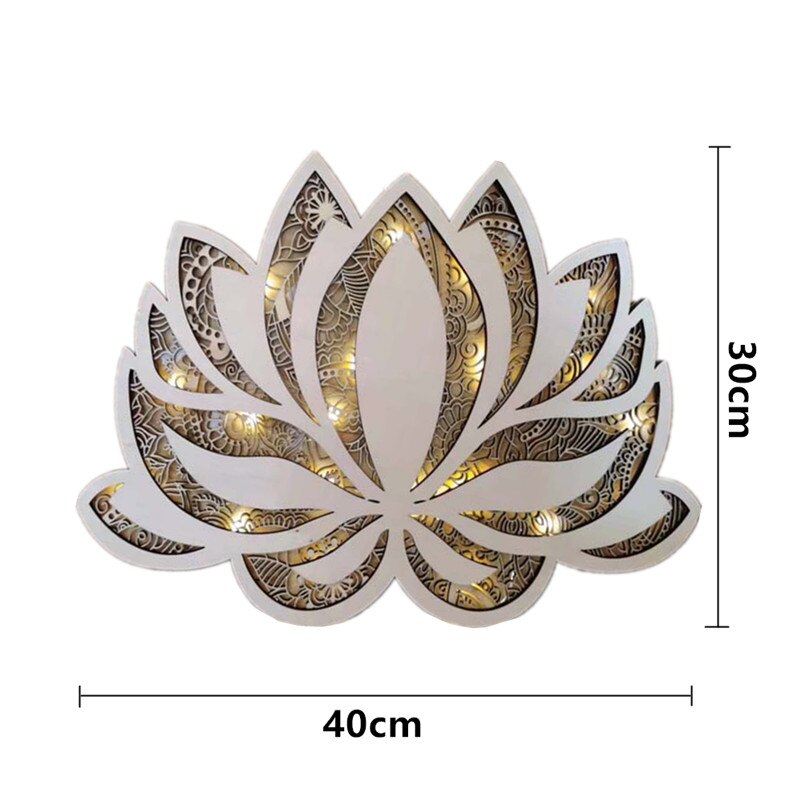Spirituelle Lotus-Wandleuchte