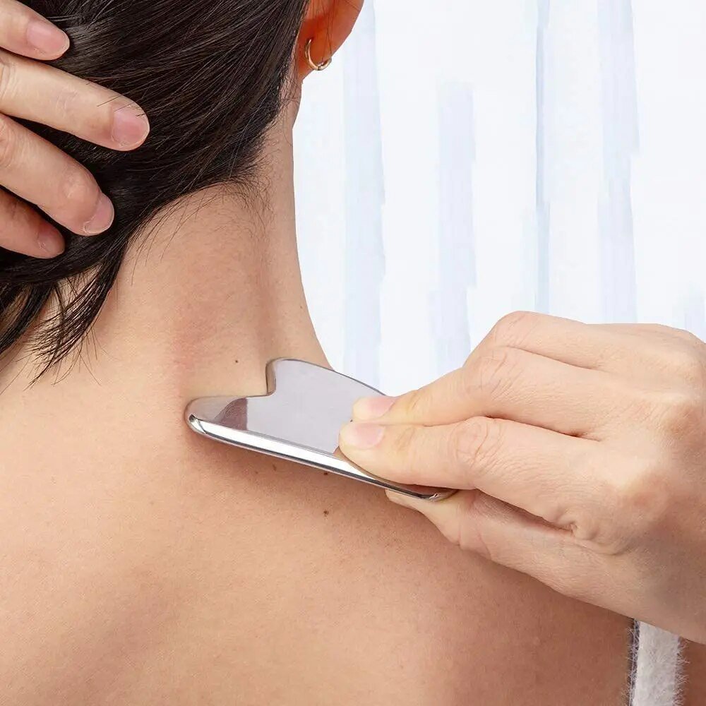 Brehn | Silber Sculpt - Goodbye Spannungen - Ausgelöschte Falten - Edelstahl Gua Sha