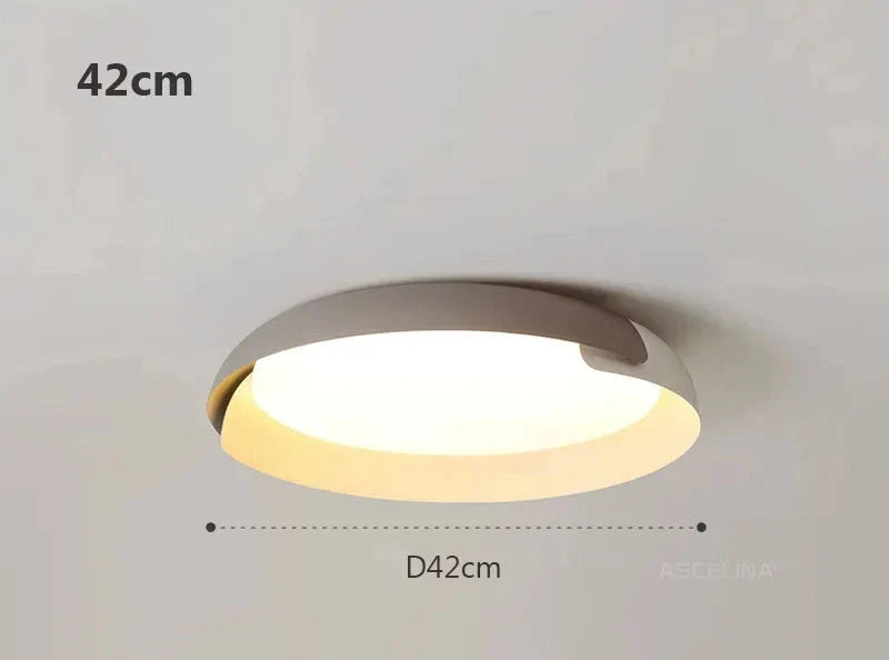 Moderne Deckenleuchte mit Holzmuster – Stilvolle LED Beleuchtung für Wohnzimmer | Brehn