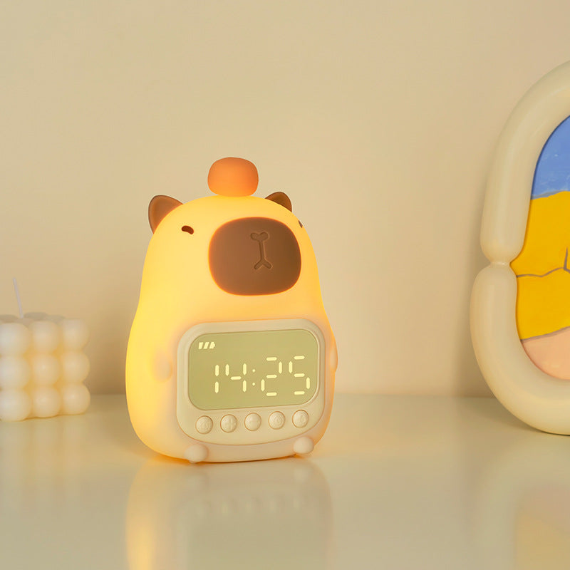 Niedliches Capybara Nachtlicht LED – Kinder Wecker & Nachtlampe für Schlafzimmer | Brehn