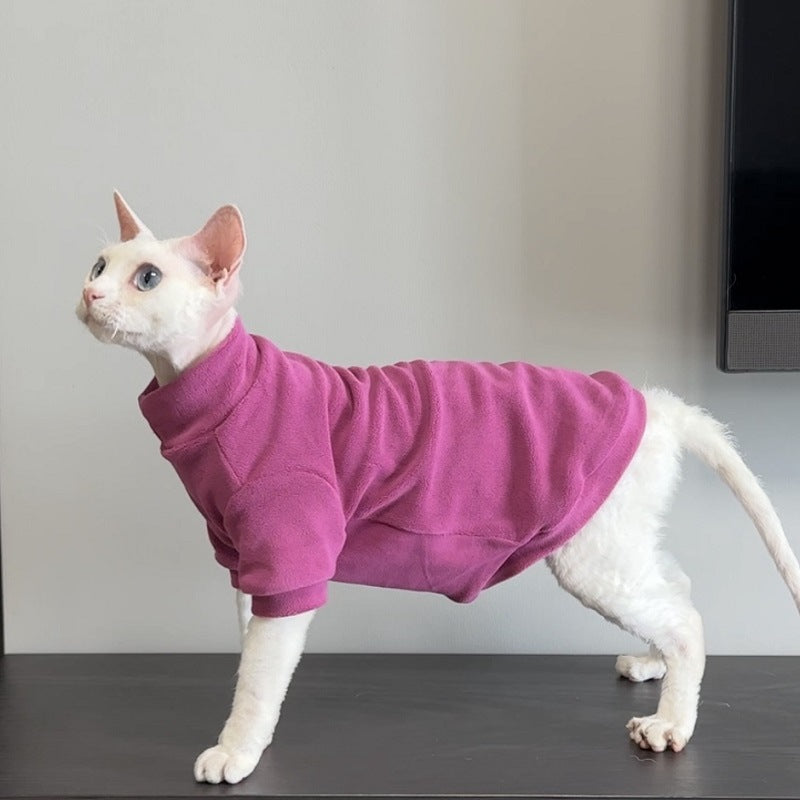 Hundemantel aus Sweatshirt-Stoff mit Taschen