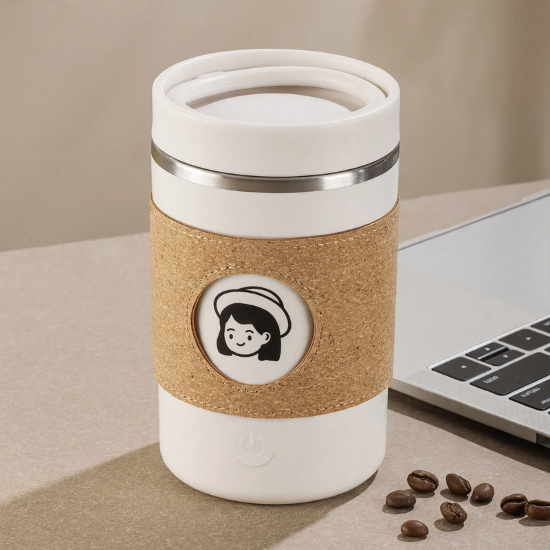 Elektrische Rührtasse aus Edelstahl, 350 ml