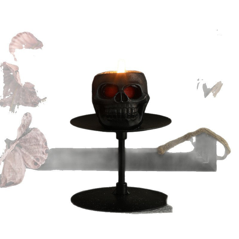 Totenkopf-Duftkerze aus Sojawachs, handgefertigt