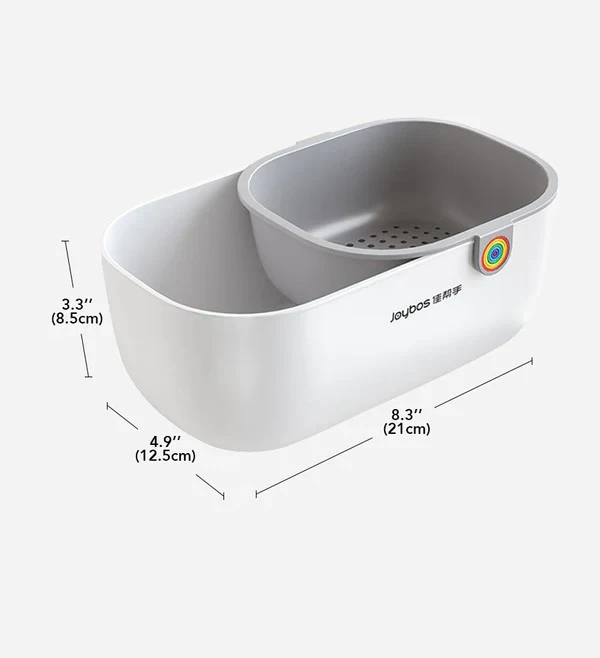 Praktische Snackschüssel | 2-stufiges Design für sauberes Snacken | Brehn
