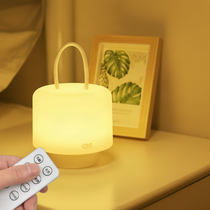 Tragbare LED-Laterne mit Silikon, 10,5 cm