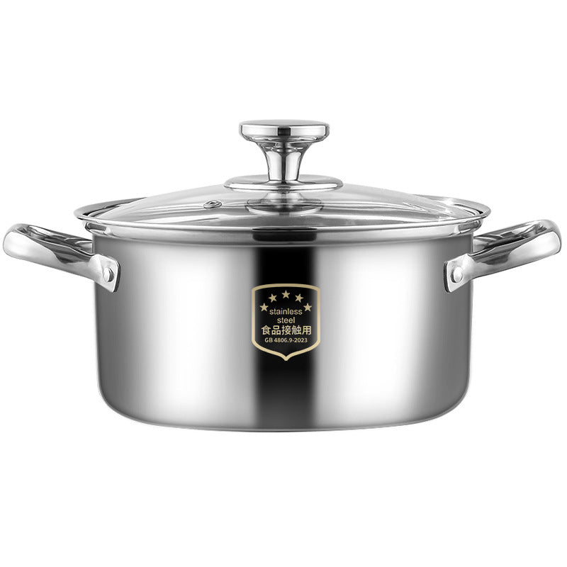 Edelstahl-Kochtopf 20 cm, 1,1–2 L, Modell HD190912