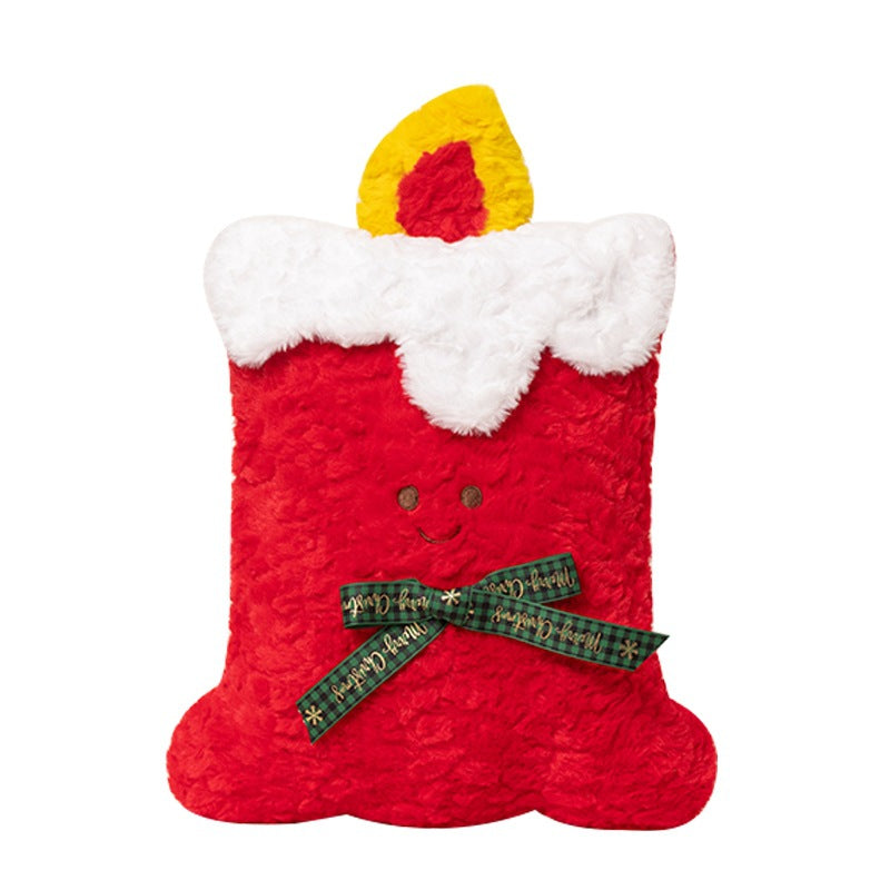 Weihnachts-Plüschkissen mit Motiven, 40 cm