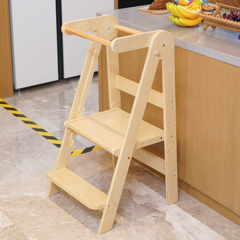 Montessori-Lernturm aus Holz, klappbar, 91×46×48 cm