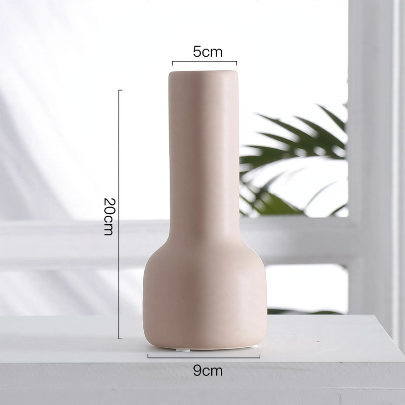 Keramik-Blumenvase, Nordisches Design