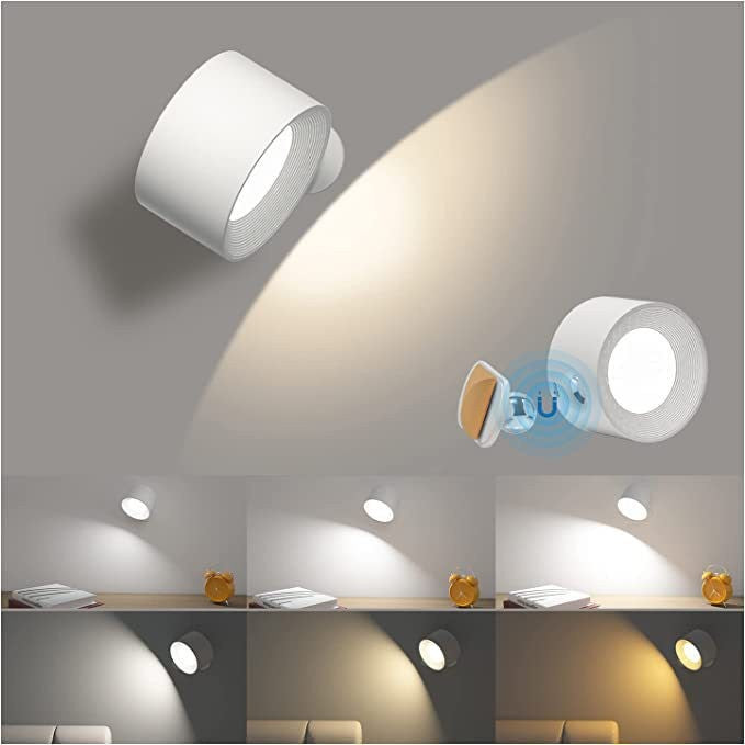 Kabellose LED-Wandleuchte mit Touchsteuerung