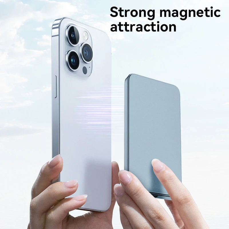 10000mAh Dünne magnetische kabellose Powerbank Tragbares MagSafe-Ladegerät