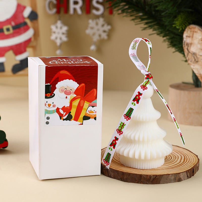 Dekorative Weihnachtskerze aus Sojawachs