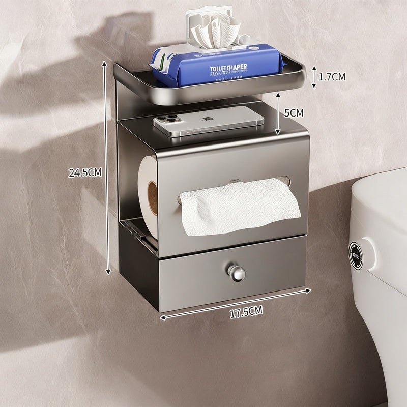 Wandmontierte Papiertuchbox, Doppelnutzung