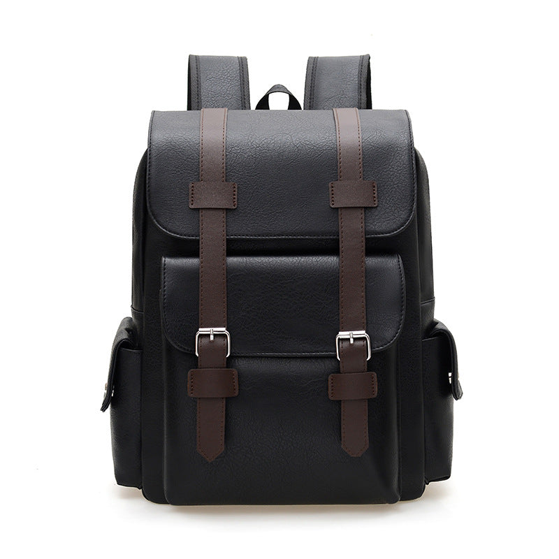 Rucksack aus PU-Leder, 20–35 L, Vintage-Stil
