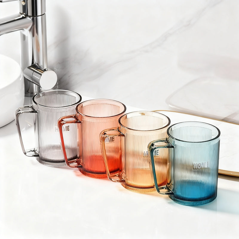 Zahnputzbecher mit Griff, Kunststoff, 51–100 ml