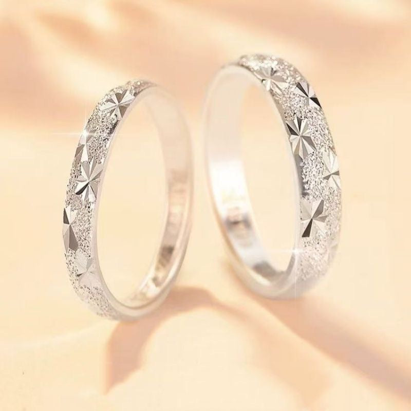 Sternring für Paare, geometrisches Design