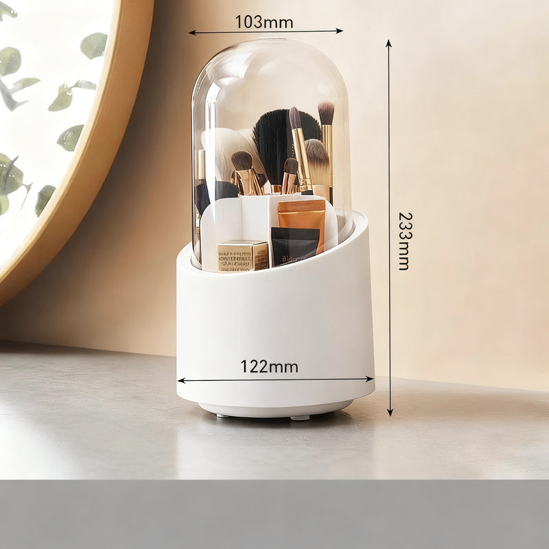 Drehbarer Kosmetik-Organizer mit Deckel