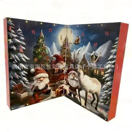 Adventskalender mit Weihnachtszwergen, 24 Stück