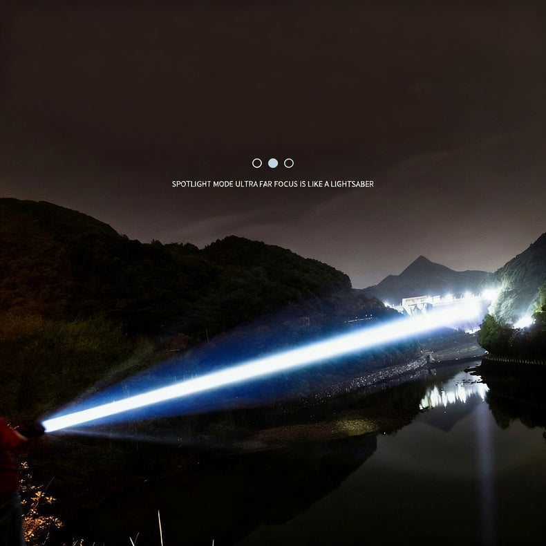 LED-Taschenlampe mit Zoom und USB-C-Ladung