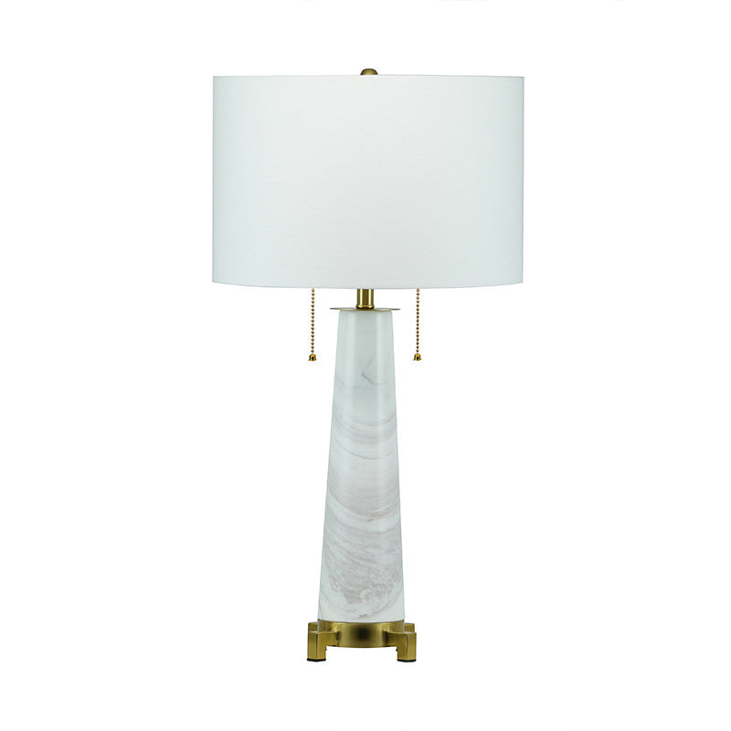 Marmor-Tischlampe mit Touchschalter