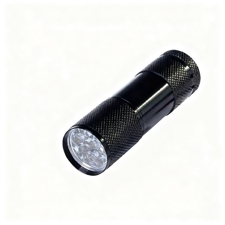 UV-Taschenlampe mit Aluminium-Gehäuse