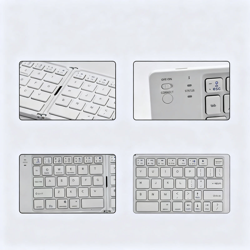 Bluetooth-Klappentastatur, tragbar und wasserfest