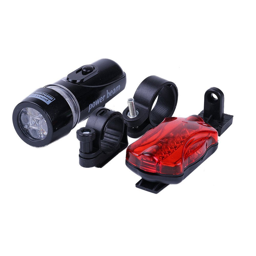 Fahrradlicht-Set mit LED-Frontlicht und Rücklicht