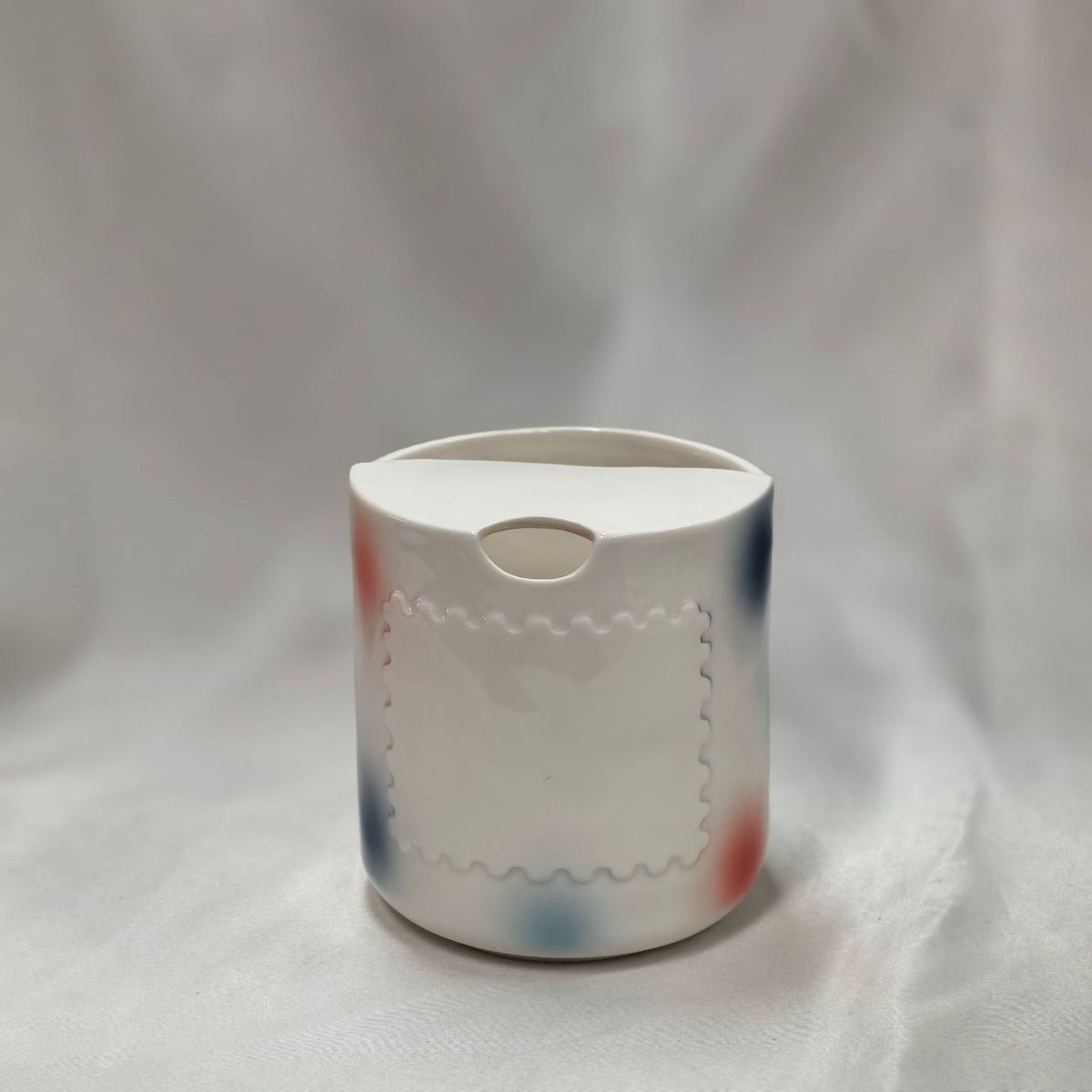 Handbemalte Keramiktasse, 460 ml