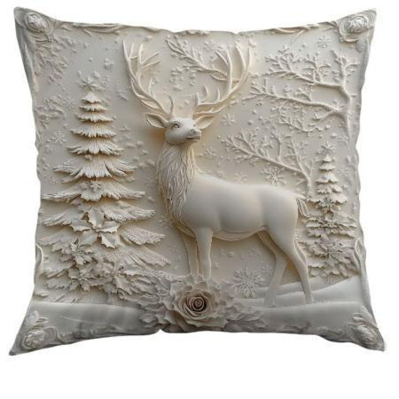 Kissenbezug aus Kurzflor, 45×45 cm, nordisch