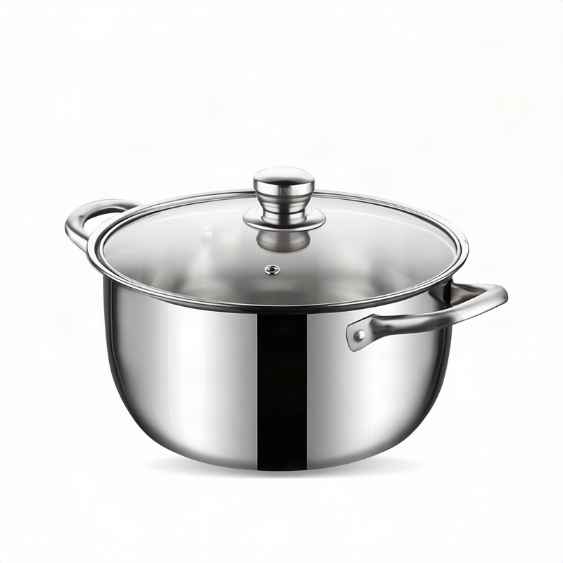 Edelstahl-Kochtopf 20 cm, 1,1–2 L, Modell HD190912