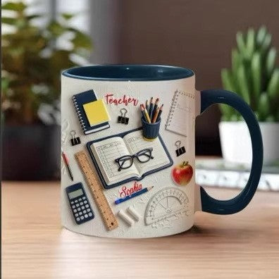 Keramik-Kaffeetasse mit Motiv, 301-400ml