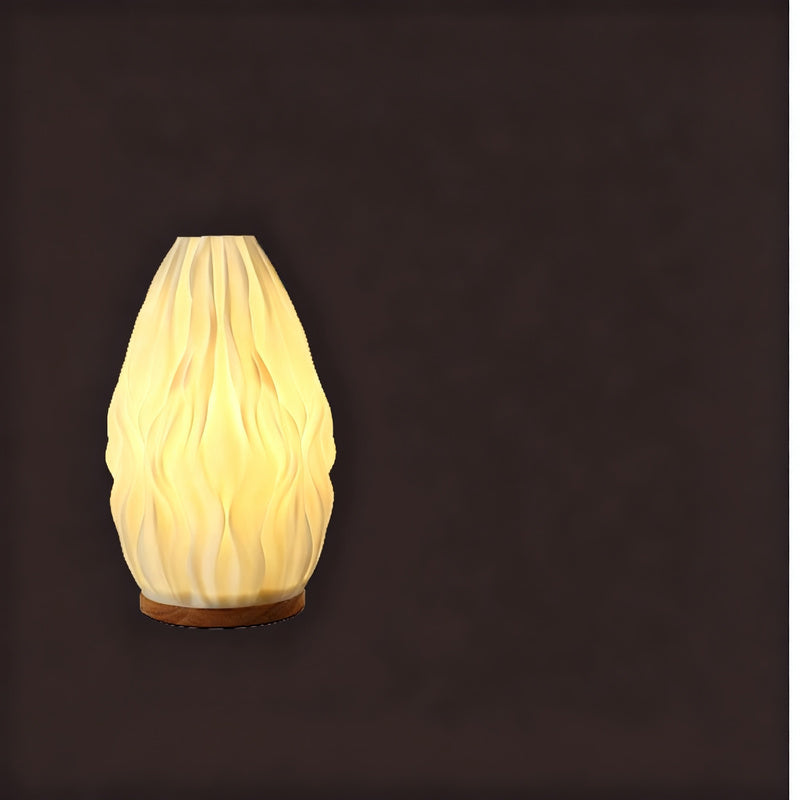 3D-Drehlampe mit USB-Aufladung, Creme-Stil