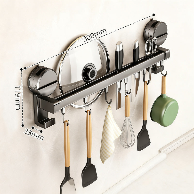 Küchen-Hängestange mit Haken für Utensilien