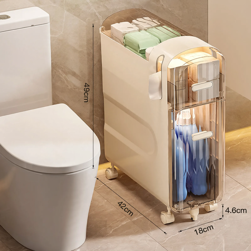 Badezimmer-Regal für Nischenbereiche, 2-stöckig