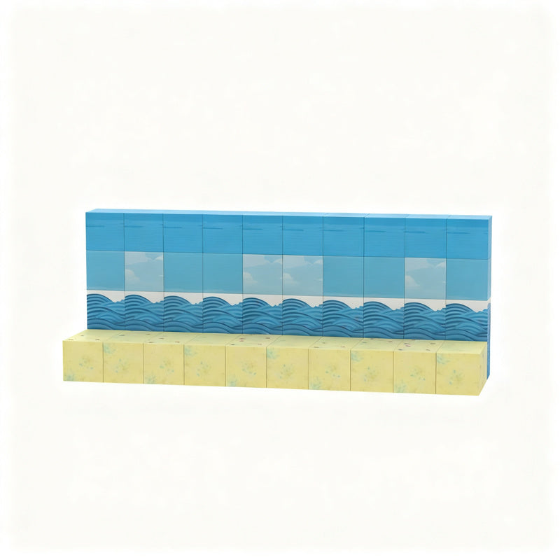 Magnetische Bausteine, Domino-Stil