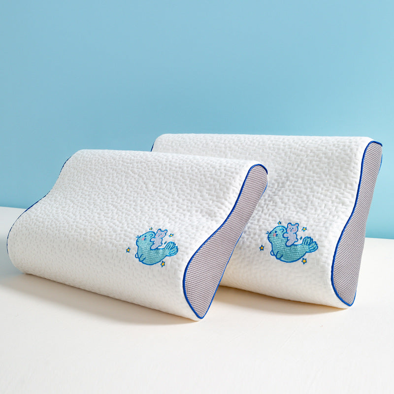Nackenstützkissen aus Memory-Foam, Wellenschliff