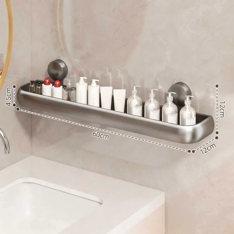 Badezimmer-Regal mit Saugnapf, höhenverstellbar