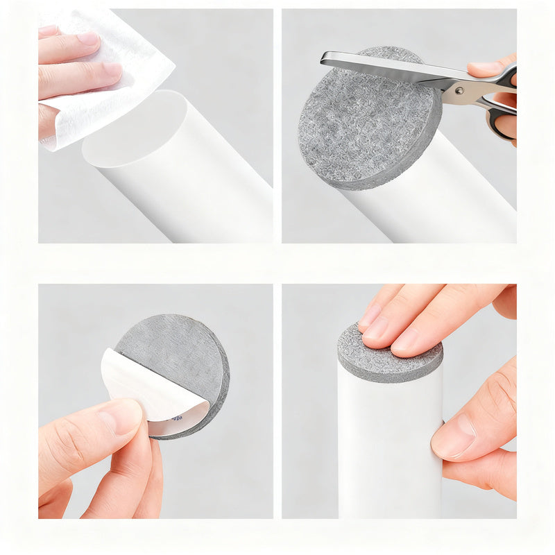Filz-Stuhlgleiter, selbstklebend, Möbelschutz