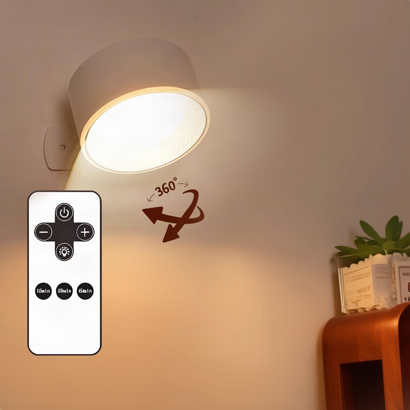 LED-Wandleuchte mit Fernbedienung und Farbwahl