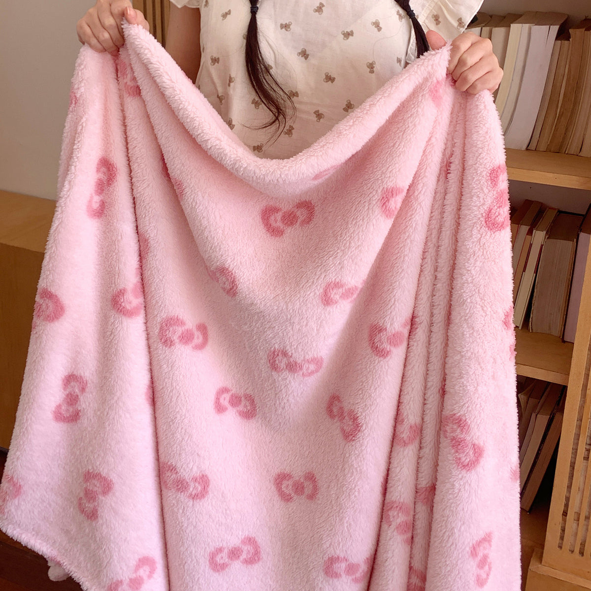 Fleece-Wolldecke aus Polyester, 75–150 cm