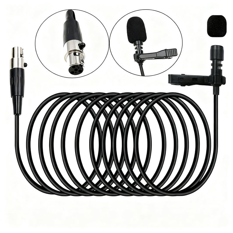 XLR-Adapterkabel für Funkmikrofone, 3-Pin/4-Pin